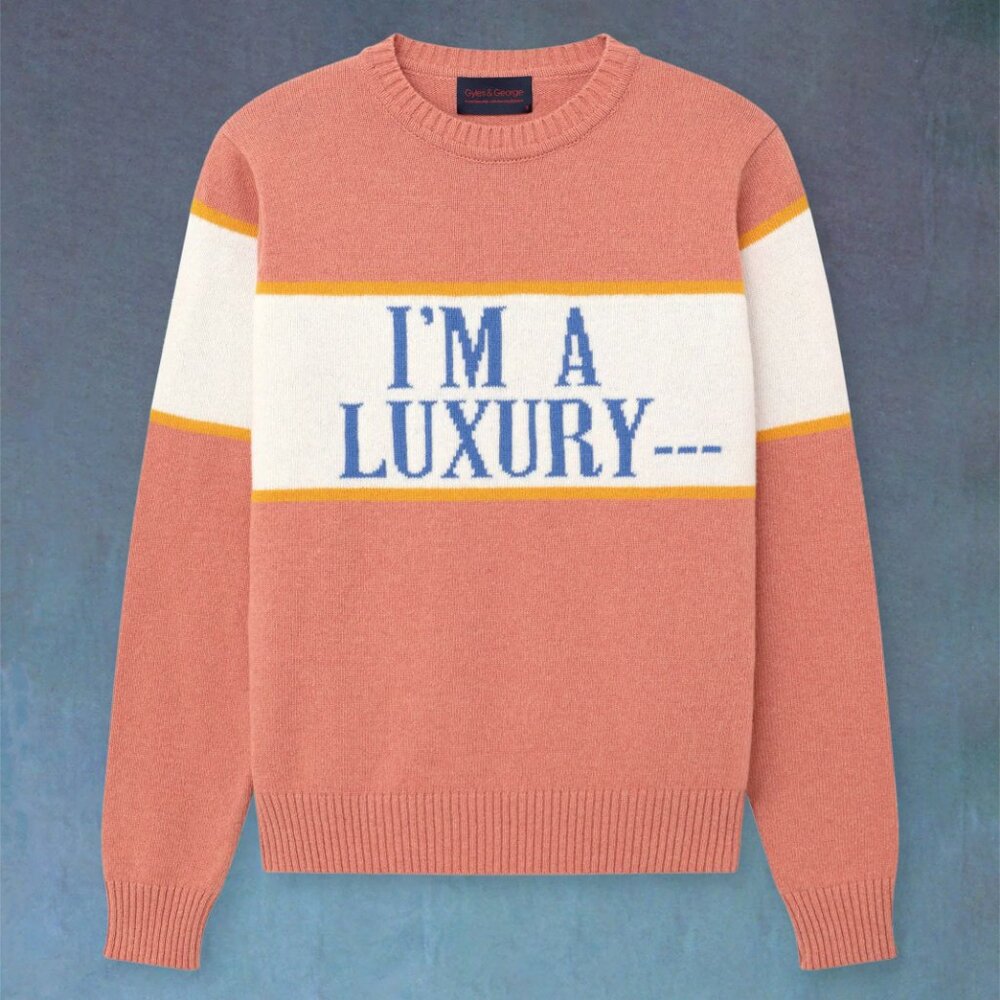 NWT I'm A Luxury Gyles & George Sweater (worn by Princes Diana)